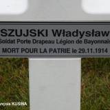 Aubérive. Grób legionisty-bajończyka Władysława Szuyskiego.
