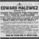 Nekrolog płk E. Malewicza.